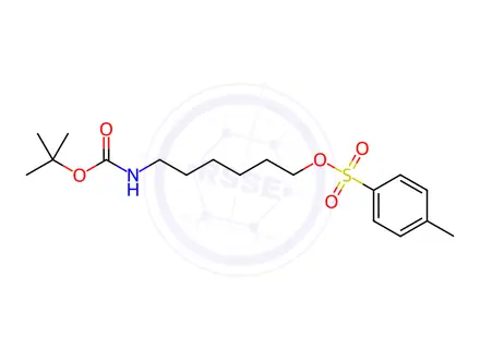 Chemical structure of 6-((tert-butoxycarbonyl)amino)hexyl 4-methylbenzenesulfonate