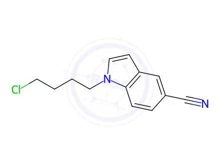 Chemical structure of N-(4-Chlorobutyl)-5-cyanoindole