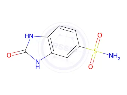 Chemical structure of 2-oxo-2,3-dihydro-1h-1,3-benzodiazole-5-sulfonamide