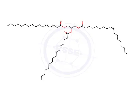 Chemical structure of 1,2-DIPALMITOYL-3-OLEOYL-RAC-GLYCEROL