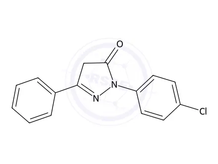 Chemical structure of 1-(4-Chlorophenyl)-3-phenyl-1H-pyrazol-5(4H)-one
