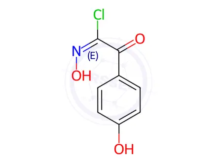 Chemical structure of N,4-dihydroxy-alpha-oxobenzeneacetimidoyl chloride