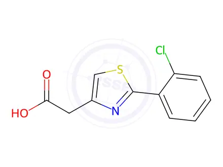 Chemical structure of [2-(2-Chlorophenyl)-1,3-thiazol-4-yl]acetic acid hydrochloride