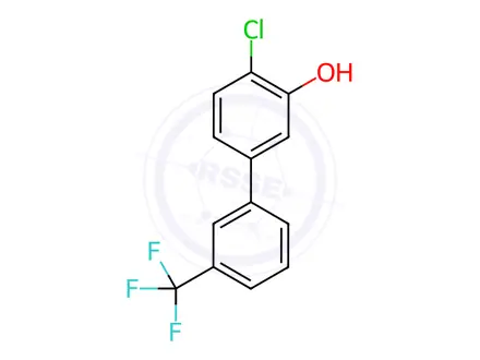 Chemical structure of 4-Chloro-3-hydroxy-3'-(trifluoromethyl)biphenyl