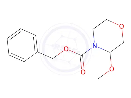 Chemical structure of Benzyl 3-methoxymorpholine-4-carboxylate