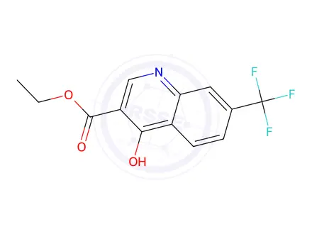 Chemical structure of Ethyl 4-Hydroxy-7-(trifluoromethyl)quinoline-3-carboxylate