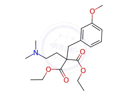 Chemical structure of Diethyl 2-(2-(dimethylamino)ethyl)-2-(3-methoxybenzyl)malonate