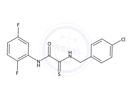 Chemical structure of 2-((4-Chlorobenzyl)amino)-N-(2,5-difluorophenyl)-2-thioxoacetamide
