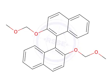 Chemical structure of (S)-(-)-2,2’-Bis(methoxymethoxy)-1,1’-binaphthalene