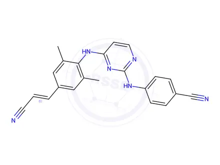 Chemical structure of Rilpivirine Impurity
