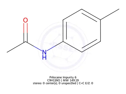 Chemical structure of 4`-Methylacetanilide