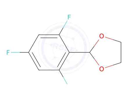 Chemical structure of 2-(2,4,6-Trifluorophenyl)-1,3-dioxolane