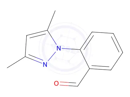Chemical structure of 2-(3,5-Dimethyl-1H-pyrazol-1-yl)benzaldehyde