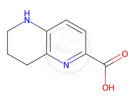 Chemical structure of 5,6,7,8-Tetrahydro-1,5-naphthyridine-2-carboxylic acid