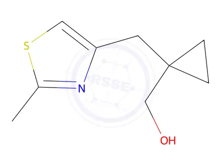 Chemical structure of (1-((2-Methylthiazol-4-yl)methyl)cyclopropyl)methanol
