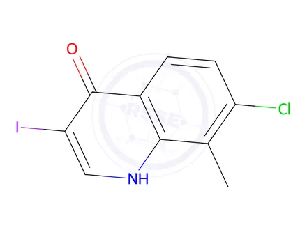 Chemical structure of 7-Chloro-3-iodo-8-methylquinolin-4(1H)-one