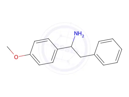 Chemical structure of 1-(4-Methoxyphenyl)-2-phenylethan-1-amine