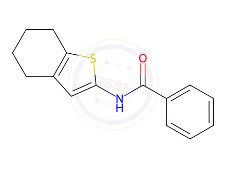 Chemical structure of n-(4,5,6,7-Tetrahydrobenzo[b]thiophen-2-yl)benzamide