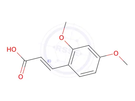Chemical structure of 3-(2,4-Dimethoxyphenyl)acrylic acid