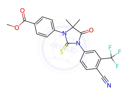 Chemical structure of Enzalutamide Impurity 140