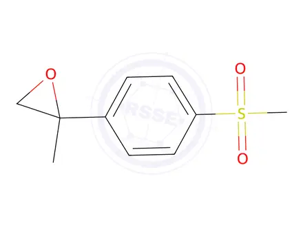 Chemical structure of 2-(4-methanesulfonylphenyl)-2-methyloxirane