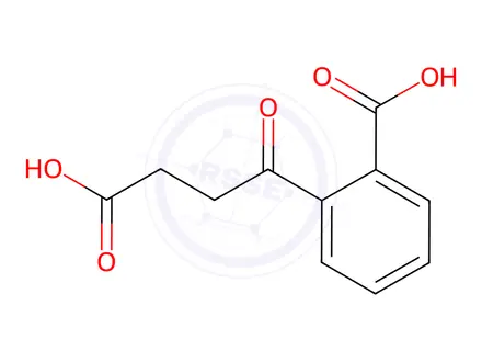 Chemical structure of 2-(3-carboxypropanoyl)benzoic acid