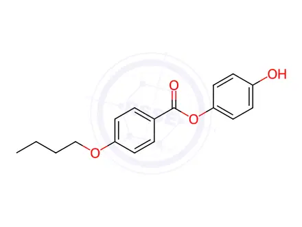 Chemical structure of 4-Hydroxyphenyl 4-butoxybenzoate