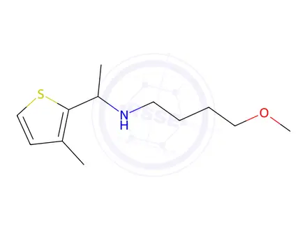Chemical structure of 4-Methoxy-N-(1-(3-methylthiophen-2-yl)ethyl)butan-1-amine