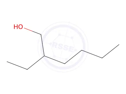 Chemical structure of 2-Ethyl-1-hexanol
