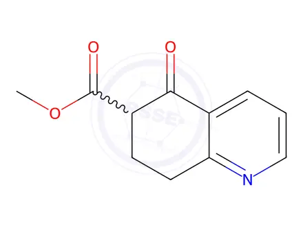 Chemical structure of 5-Oxo-5,6,7,8-tetrahydro-quinoline-6-carboxylic acid methyl ester