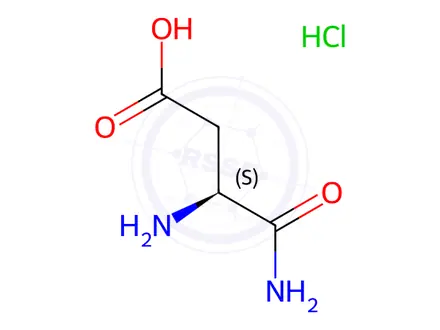 Chemical structure of L-Aspartic acid hydrochloride