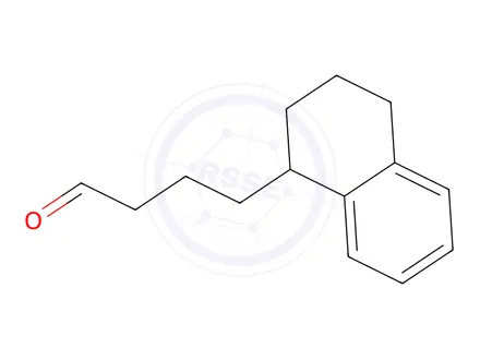 Chemical structure of 4-(1,2,3,4-Tetrahydronaphthalen-1-yl)butanal