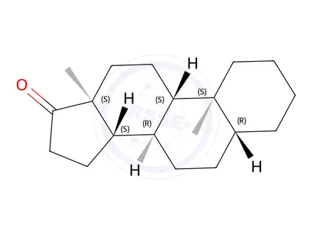 Chemical structure of ANDROSTAN-17-ONE, 5a-