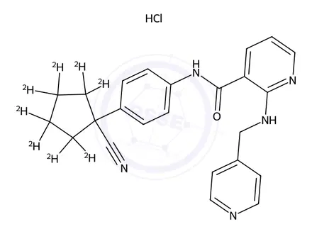 Chemical structure of Apatinib-d8 Hydrochloride