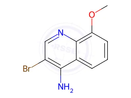 Chemical structure of 3-Bromo-8-methoxyquinolin-4-amine