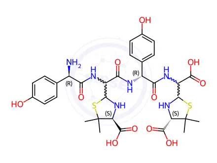 Chemical structure of Amoxicillin Impurity 10 (Amoxicillin Trihydrate EP Impurity K)