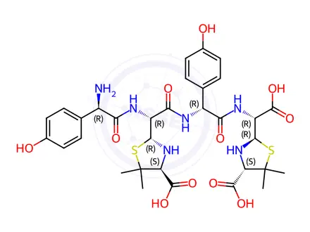 Chemical structure of Amoxicillin Impurity K (EP) (A Dimer)