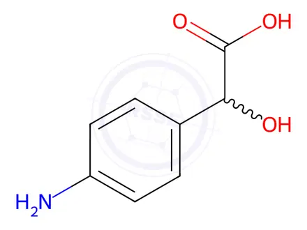 Chemical structure of 2-(4-Aminophenyl)-2-hydroxyacetic acid