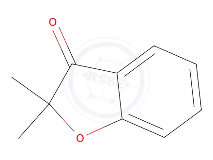 Chemical structure of 2,2-Dimethylbenzofuran-3(2H)-one