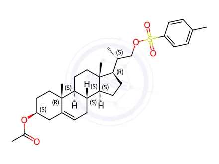 Chemical structure of (3β,20S)-20-Methyl-pregn-5-ene-3,21-diol 3-Acetate 21-Tosyl