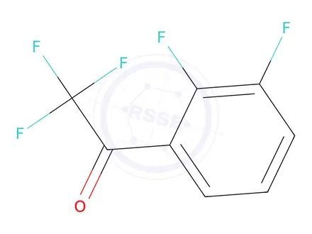 Chemical structure of 1-(2,3-Difluorophenyl)-2,2,2-trifluoroethan-1-one