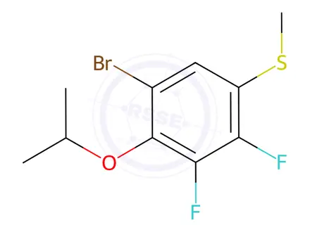 Chemical structure of (5-Bromo-2,3-difluoro-4-isopropoxyphenyl)(methyl)sulfane