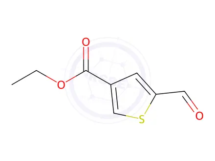Chemical structure of Ethyl 5-formylthiophene-3-carboxylate