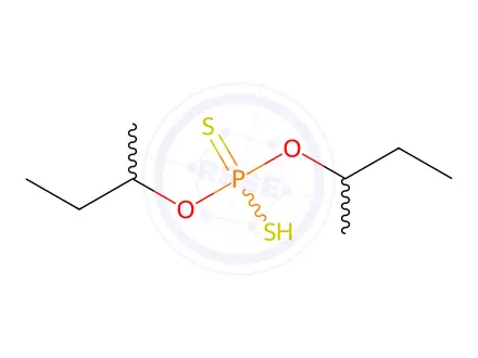 Chemical structure of ZINC,DI(BUTAN-2-YLOXY)-SULFANYL-SULFANYLIDENE-$L^{5}-PHOSPHANE
