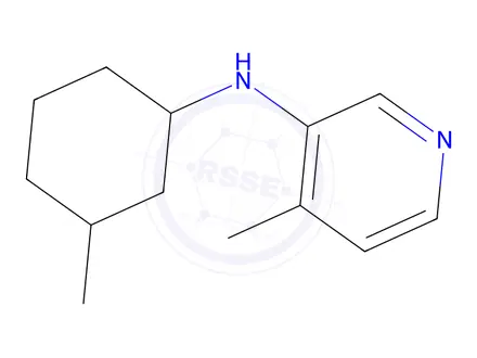Chemical structure of 4-methyl-N-(3-methylcyclohexyl)pyridin-3-amine