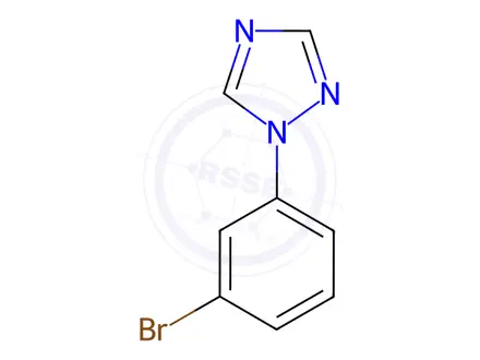 Chemical structure of 1-(3-Bromophenyl)-1,2,4-triazole