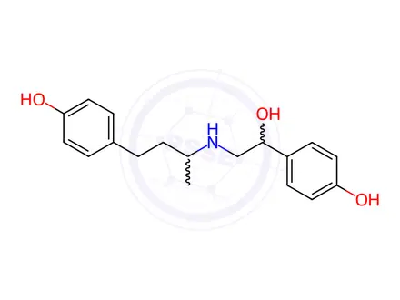 Chemical structure of Ractopamine in methanol