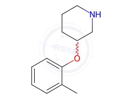Chemical structure of 3-(2-Methylphenoxy)piperidine
