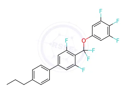 Chemical structure of 5-Disfluoro-4-N-propylbiphenyl