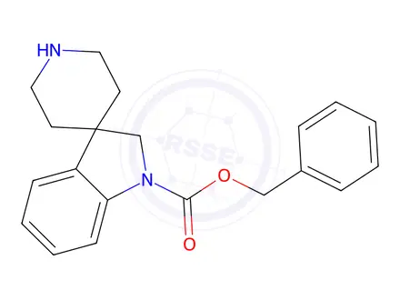 Chemical structure of Benzyl spiro[indoline-3,4-piperidine]-1-carboxylate hydrochloride